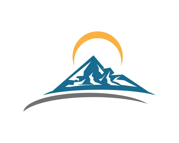 Mountain icon  Logo Template — Stock Vector