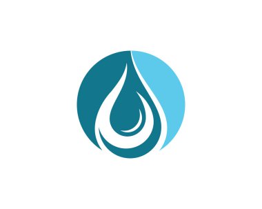 Su damlası Logo Şablonu vektörü