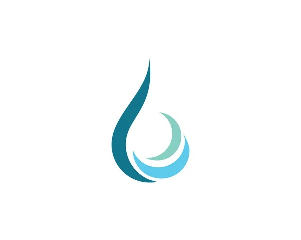 Vattensläpp Logotyp Mall vektor — Stock vektor