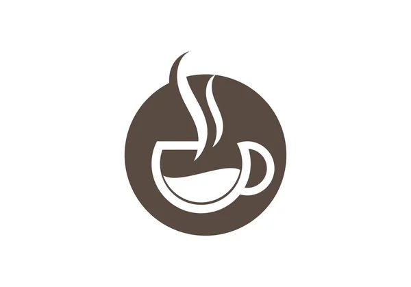 Modèle de logo tasse de café — Image vectorielle