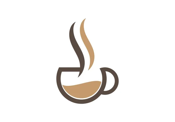 Koffiekopje logo sjabloon — Stockvector