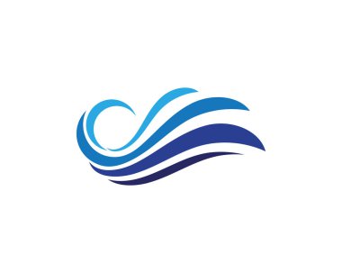 Su damlası Logo Şablonu vektörü