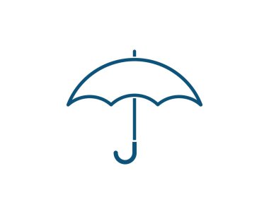 şemsiye simgesi vektör illüstrasyonu