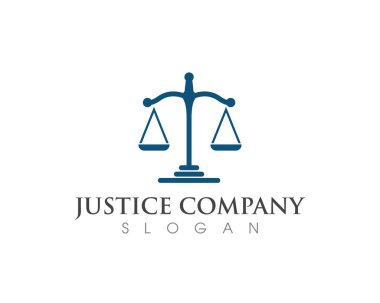 justice law Logo Template vector clipart