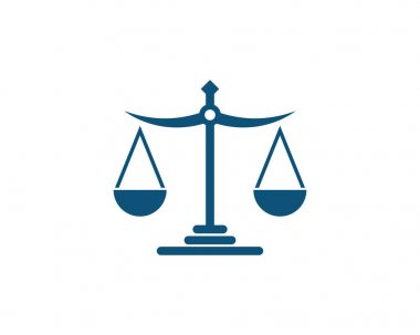 Adalet hukuk Logo şablonu vektör