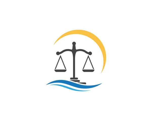 正義法のロゴのテンプレート ベクトル — ストックベクタ