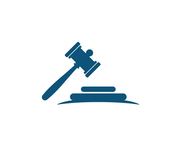 Diritto della giustizia Logo Template vector — Vettoriale Stock