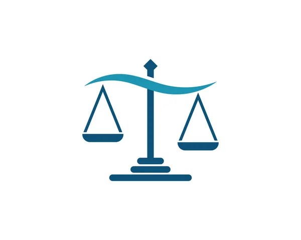 Derecho de justicia Logo Plantilla vector — Vector de stock