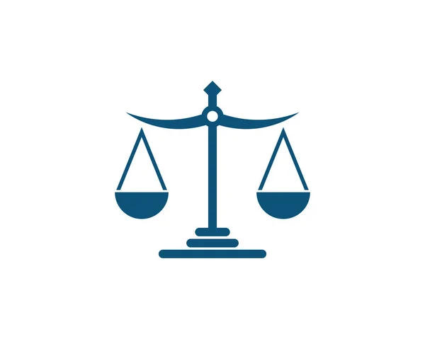 Derecho de justicia Logo Plantilla vector — Vector de stock