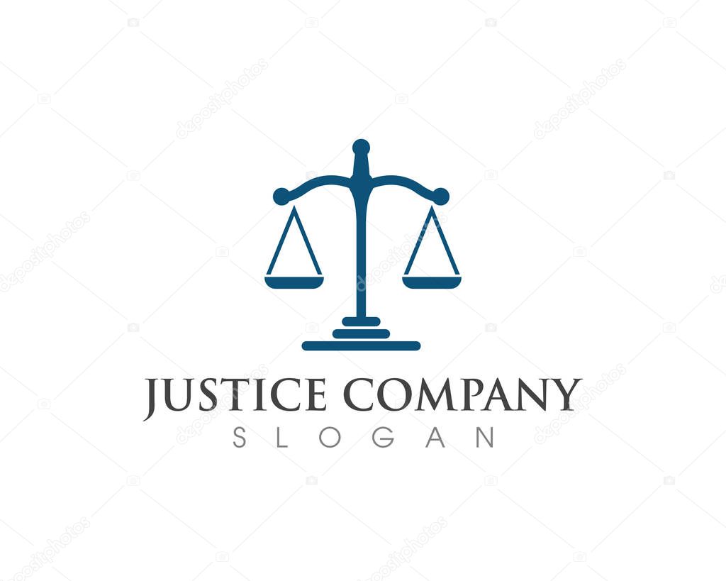 justice law Logo Template vector