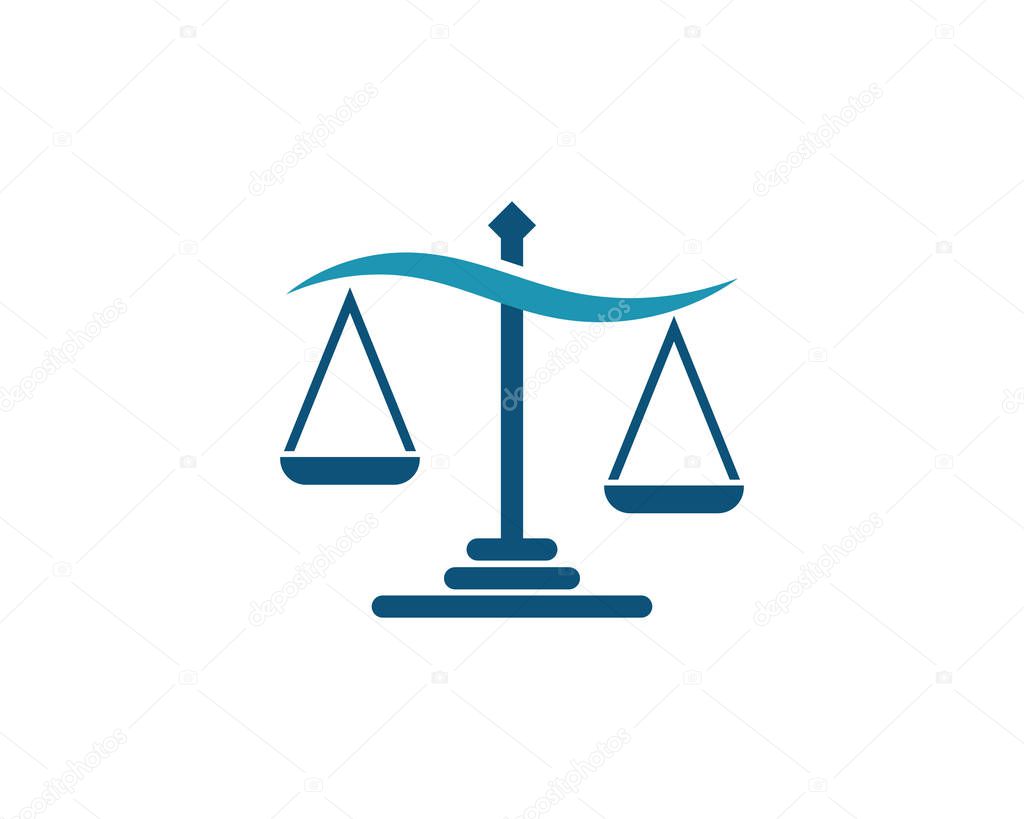 Justice law Logo Template vector illsutration design