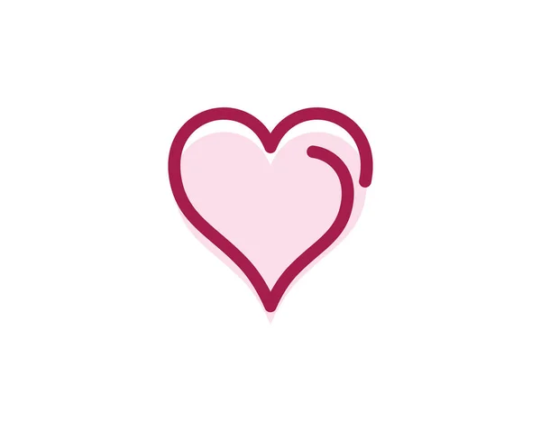 Design de ilustração de ícone vetorial de amor — Vetor de Stock