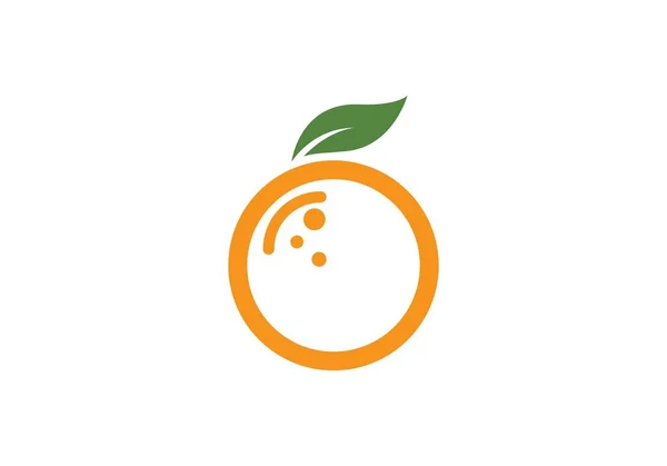 Diseño del logo naranja — Archivo Imágenes Vectoriales