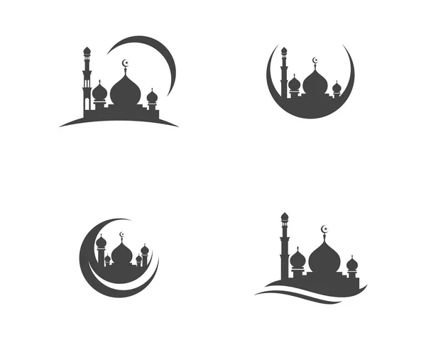 Векторная иллюстрация мечети — стоковый вектор