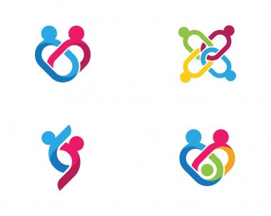 Topluluk simgesi tasarım şablonu