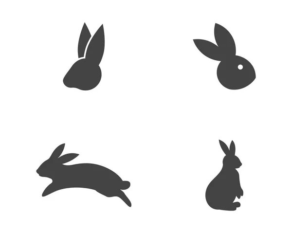 Дизайн Векторной Иконки Логотипа Кролика — стоковый вектор