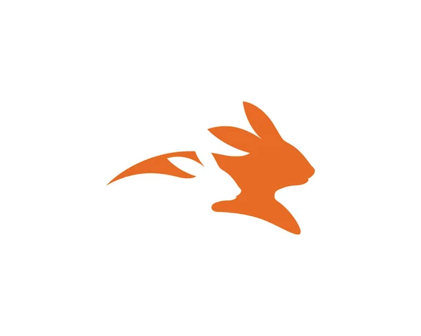 Tavşan Logosu Şablon Vektör Illüstrasyon Tasarımı — Stok Vektör