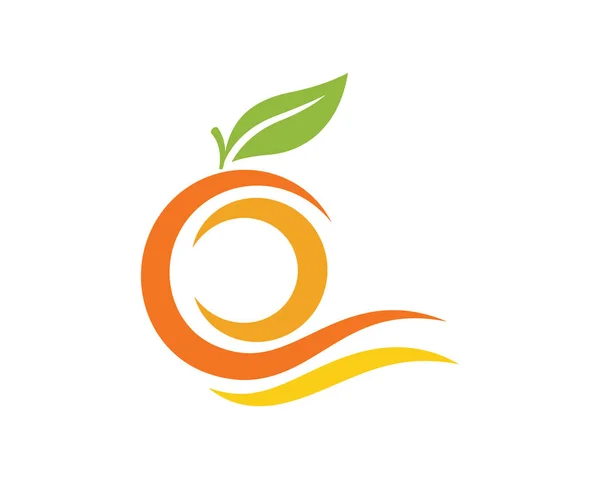 Oranžové logo design Vektorová ikona — Stockový vektor