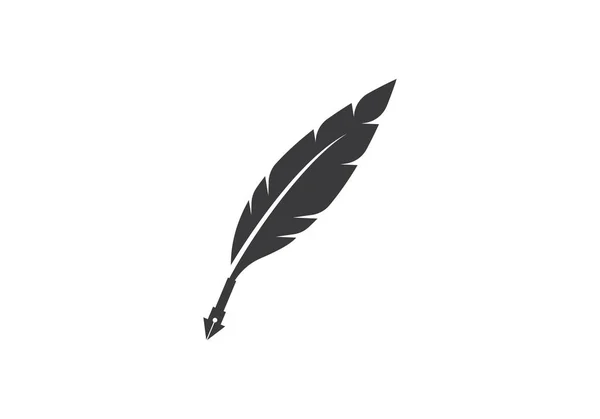 Вектор логотипа пера — стоковый вектор