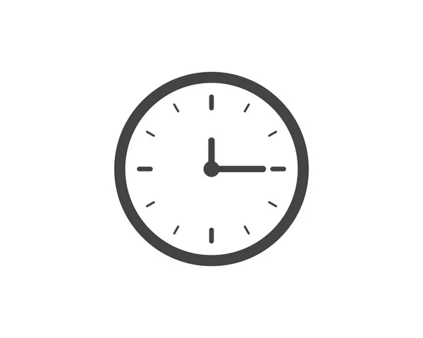 Icono del reloj vector ilustración plana — Archivo Imágenes Vectoriales