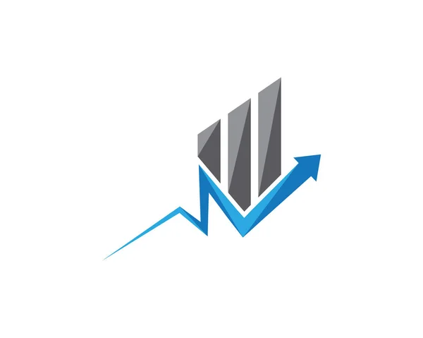 Negocios Finanzas logo plantilla vector icono — Vector de stock