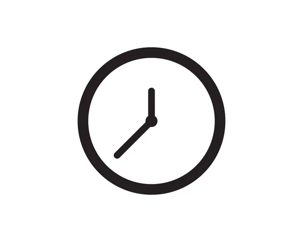 Іконка годинника Векторний дизайн ілюстрації — стоковий вектор