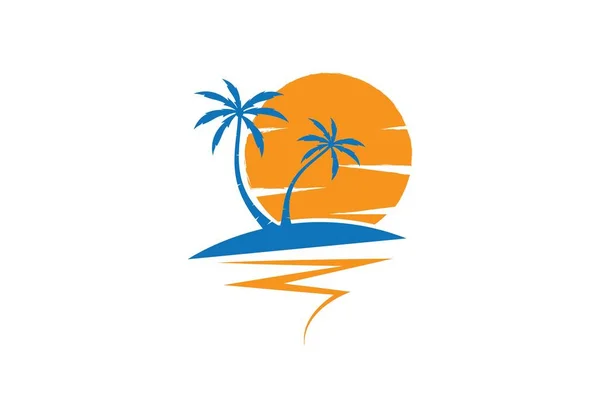 Palma estate logo modello — Vettoriale Stock