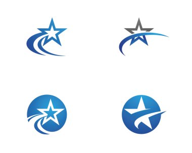 Yıldız Logo Şablonu vektör simgesi