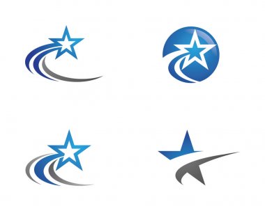 Yıldız Logo Şablonu vektör simgesi
