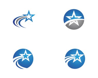 Yıldız Logo Şablonu vektör simgesi
