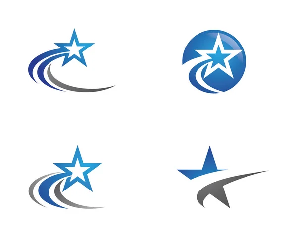 Зоряний логотип шаблон Векторна піктограма — стоковий вектор
