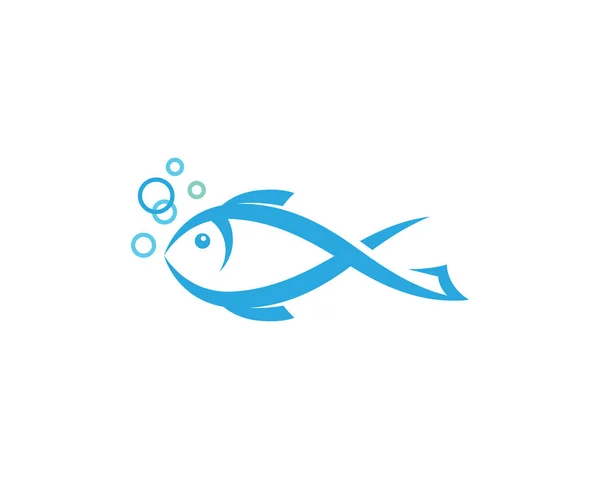 Fisch Symbol Vektor Illustration — Stockvektor