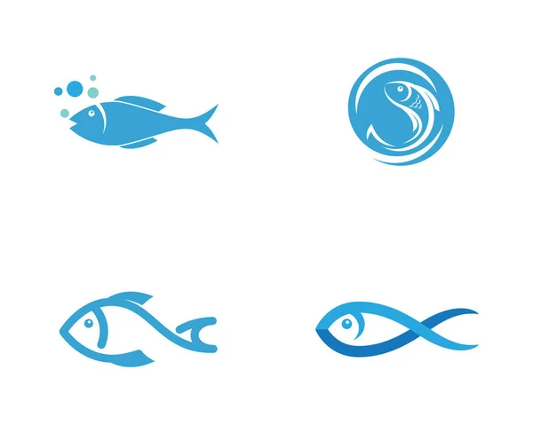 Ícone de peixe ilustração vetorial — Vetor de Stock