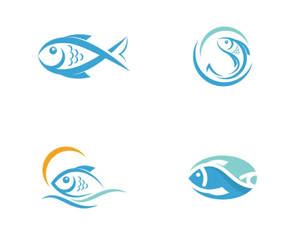 Ícone de peixe ilustração vetorial — Vetor de Stock