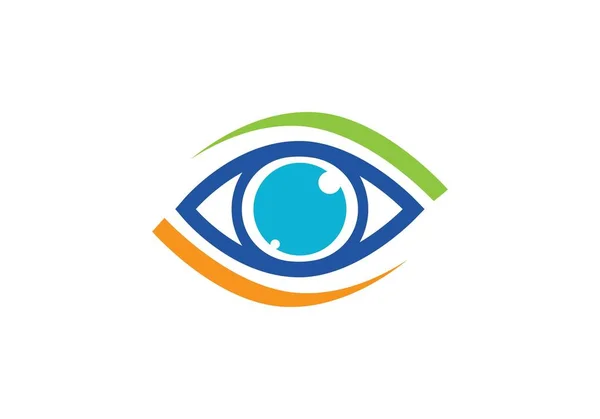 Návrh vektorového loga Eye Care — Stockový vektor
