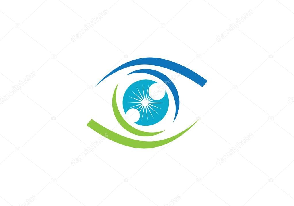 Branding Identity Corporate Eye Care vector logo design