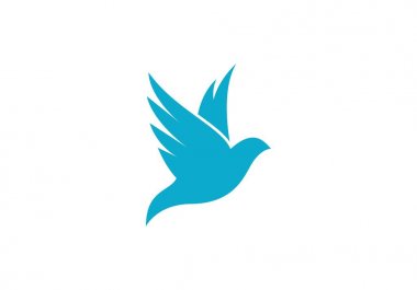 Güvercin logo şablonu