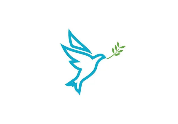 Шаблон логотипа Dove — стоковый вектор