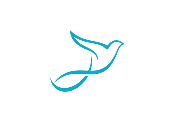 Logo de Dove Plantilla — Vector de stock