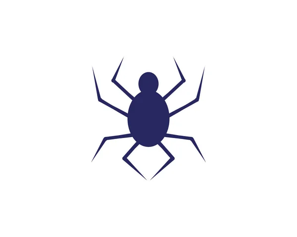 Vettore di progettazione logo ragno — Vettoriale Stock