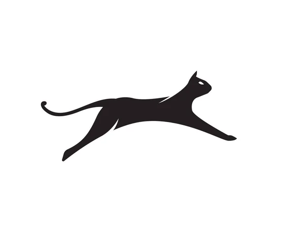 Katze logo design vektor illustration — Stockvektor