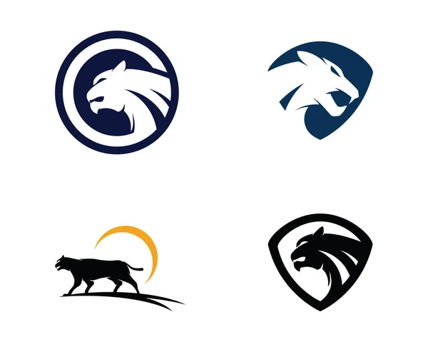 Ilustrasi vektor desain Puma Logo - Stok Vektor