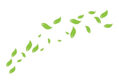 Yeşil yapraklı ekoloji doğa elementi 