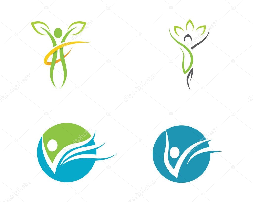 Human character logo sign illustration vector design