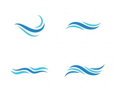 Su dalgası vektör çizim tasarım