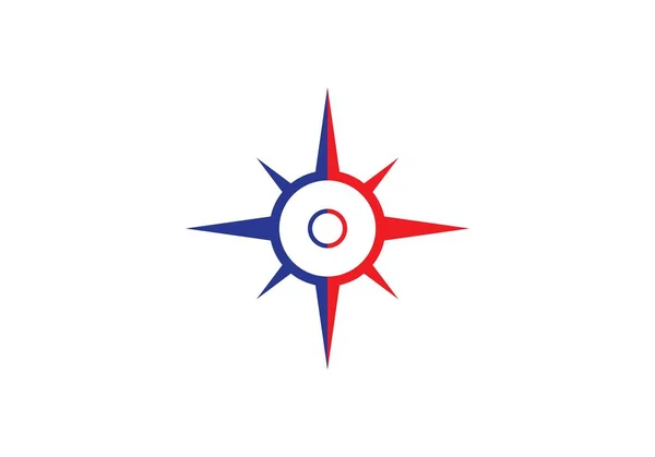 Logo kompasu šablona — Stockový vektor
