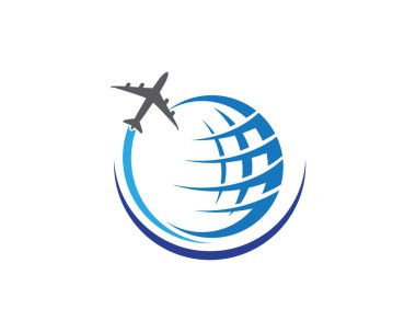 uçak ikonu vektör illüstrasyonu