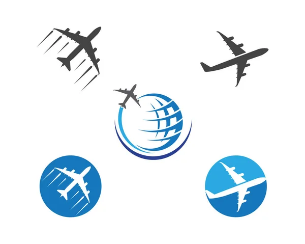 Airplane icon vector illustration — Stock Vector