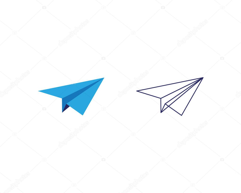 Paper Airplane icon vector illustration