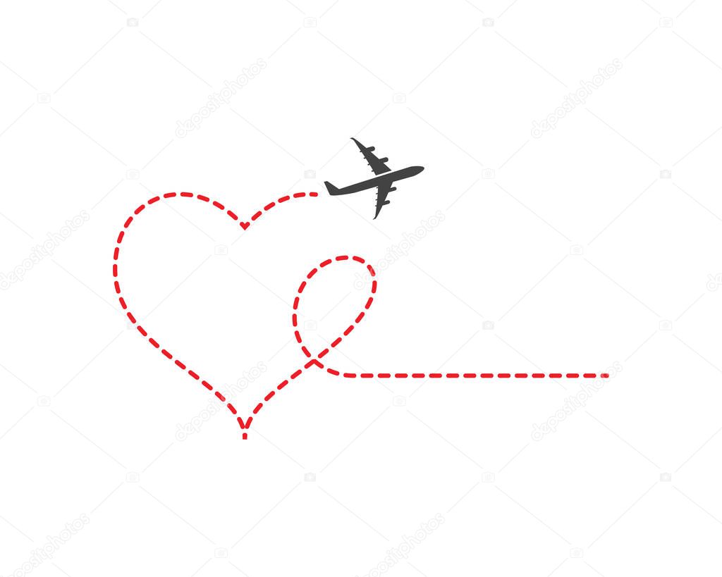 Airplane icon vector illustration design Logo Template
